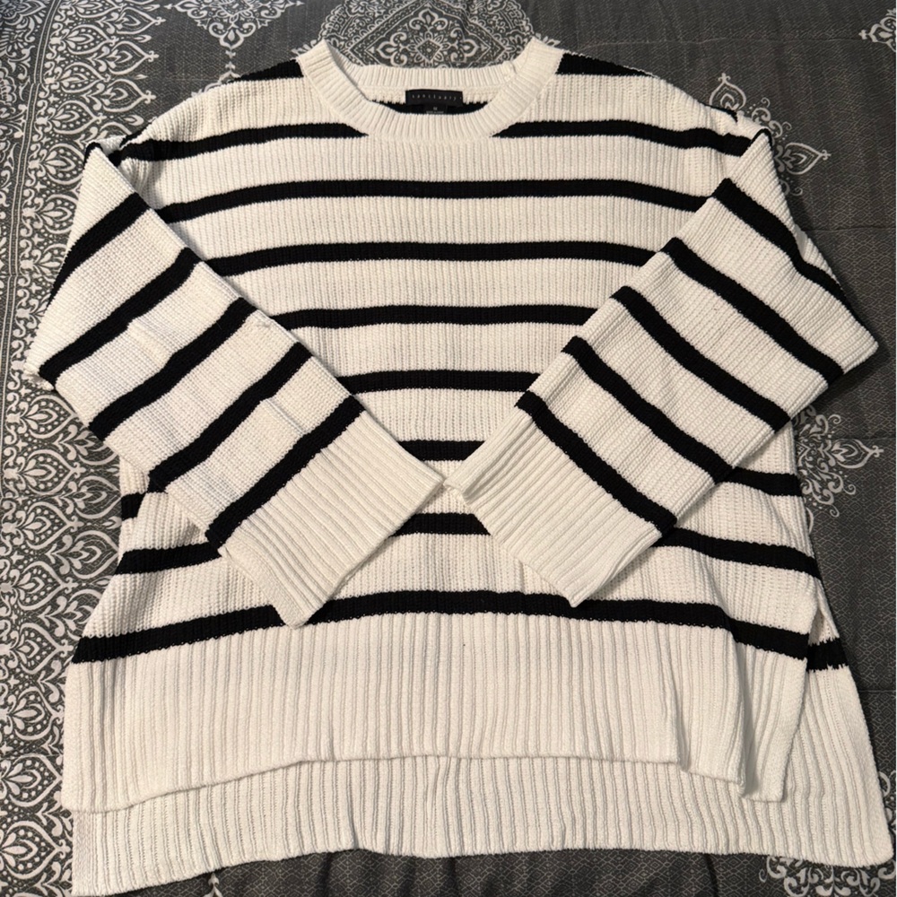 Sanctuary Classic Striped Crew Neck Sweater
